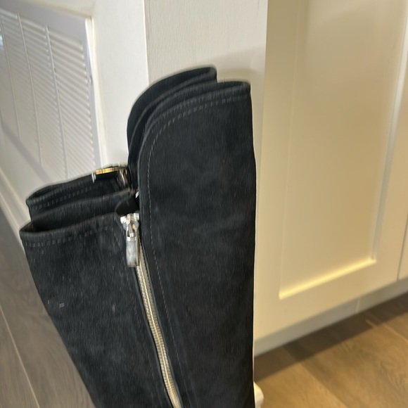 Luca Mode Italy Suede Over the Knee Boots Black, Women’s size 7 - Picture 3 of 14